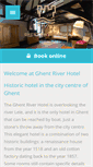 Mobile Screenshot of ghent-river-hotel.be