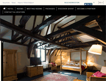 Tablet Screenshot of ghent-river-hotel.be